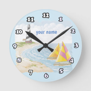Horloge Ronde Allumez un phare 