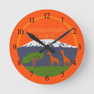 Horloge Ronde Altitude du Kilimandjaro