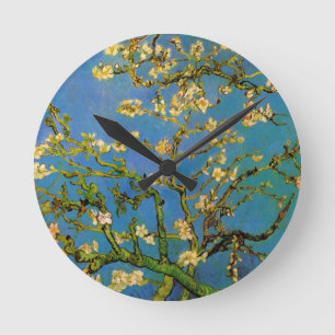 Horloge Ronde Amandier en fleurs par Vincent van Gogh