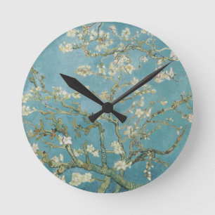 Horloge Ronde Amandiers en fleurs par Vincent Van Gogh
