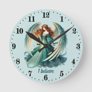 Horloge Ronde Amateurs d'Angel élégant personnalisable