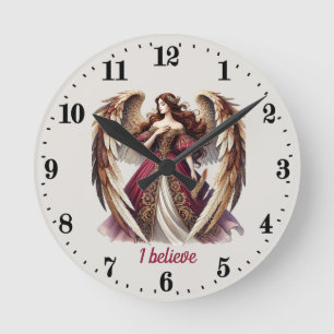 Horloge Ronde Amateurs d'Angel élégant personnalisable