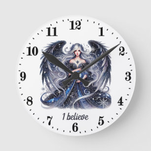 Horloge Ronde Amateurs d'Angel élégant personnalisable