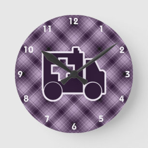 Horloge Ronde Ambulance pourpre