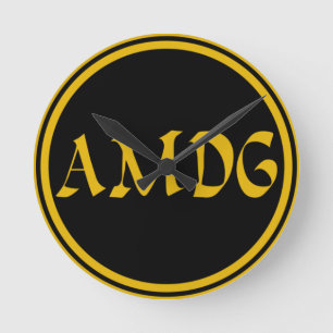 HORLOGE RONDE AMDG