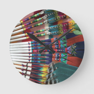 Horloge Ronde Amérindiens de l'Eglise Fans, tasse de café, chemi