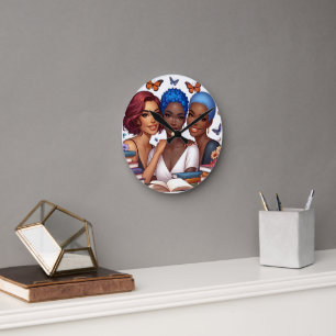 Horloge Ronde Amitié et mots