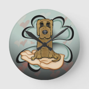 Horloge Ronde Amour des chiots