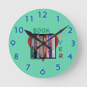 Horloge Ronde Amoureux des livres