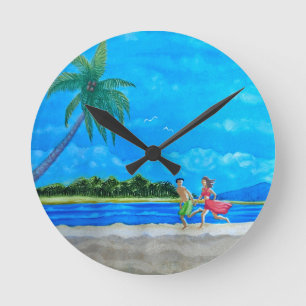 Horloge Ronde Amusement sous le soleil