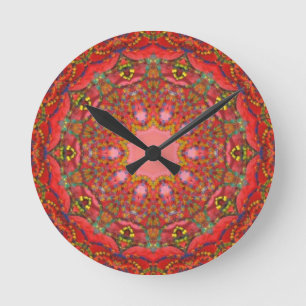 Horloge Ronde Anca Sofia: Fractals/Mandala, numérique