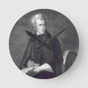 Horloge Ronde Andrew Jackson, 7ème Président des États-Unis