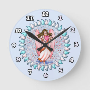Horloge Ronde Ange de l'amour