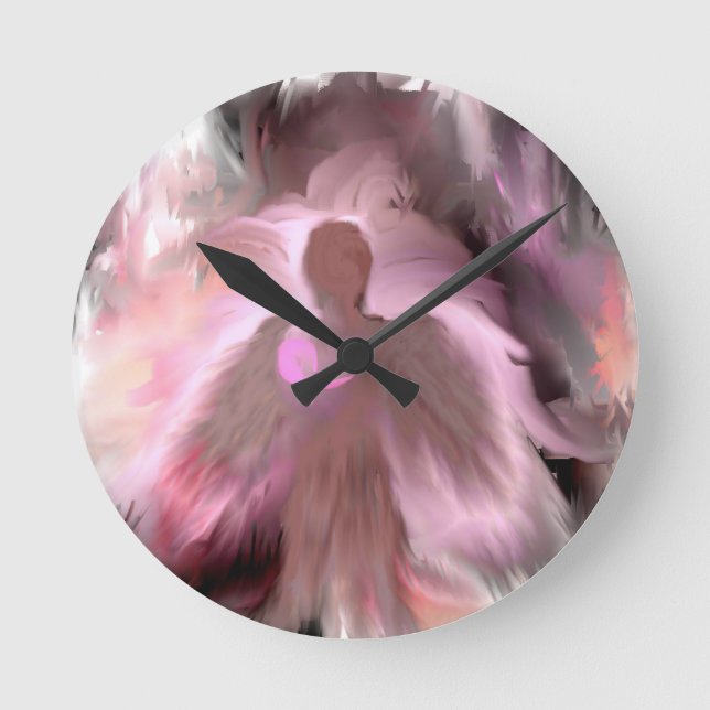 Horloge Ronde Ange du cancer du sein (Recto)