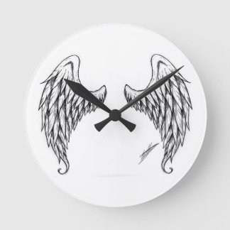 Horloge Ronde Angel Wings Clock