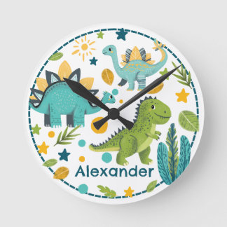 Horloge Ronde Animal Jurassique T Rex Dinosaur