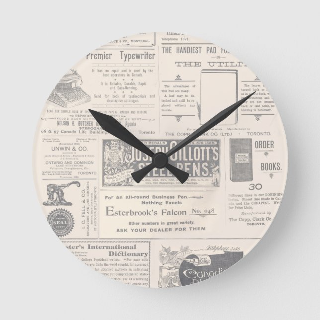 Horloge Ronde Annonce petite vintage (Recto)