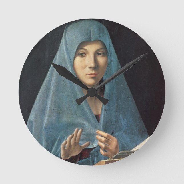 Horloge Ronde Annonciation, 1474-75 (huile sur panneau) (Recto)