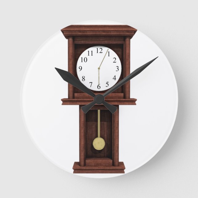 Horloge Ronde Antique Pendulum Clock (Recto)
