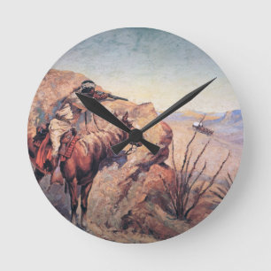Horloge Ronde Apache Ambush