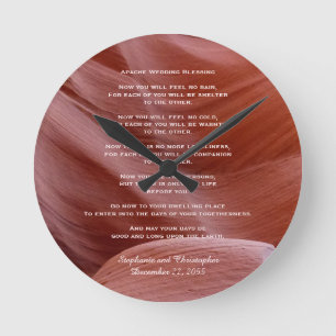 Horloge Ronde Apache épousant la coutume d'horloge de photo de