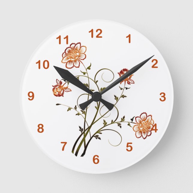 Horloge Ronde Apparence en cuivre incorporé (Recto)