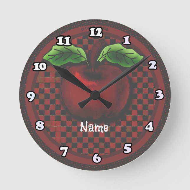 Horloge Ronde Apple (Recto)