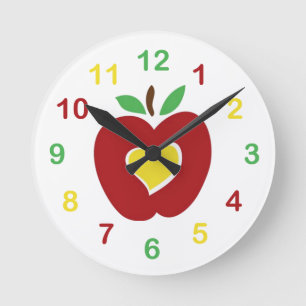 Horloge Ronde Apple Wall Clock