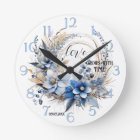 Aquarelle bleu bleu roux Aimer