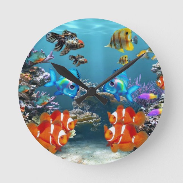 Horloge Ronde Aquarium (Recto)