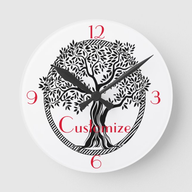 Horloge Ronde Arbre de vie Thunder_Cove (Recto)