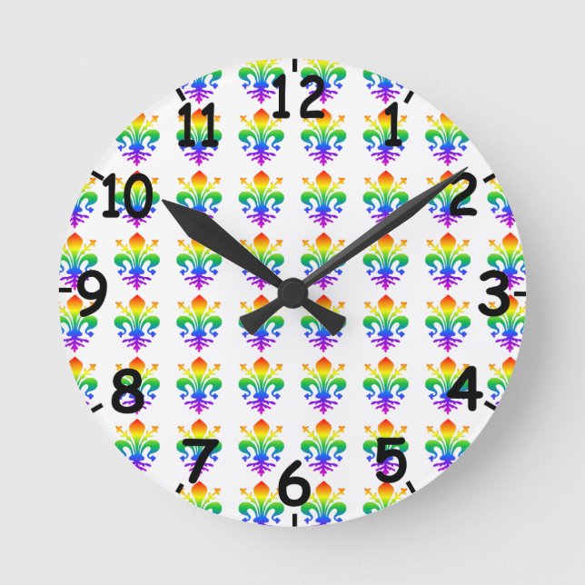 Horloge Ronde Arc-en-ciel (Recto)