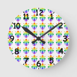 Horloge Ronde Arc-en-ciel