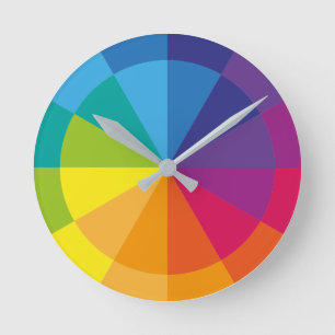 Horloge Ronde Arc-en-ciel Pur