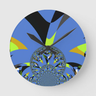 Horloge Ronde Arches cool avec sphères fractales Art Design