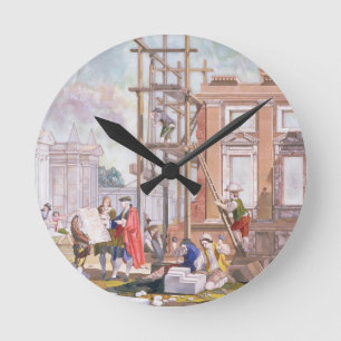 Horloge Ronde Architecture, d'une série de quatre t de