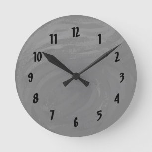 Horloge Ronde Ardoise