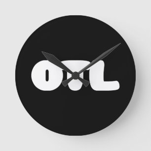 Horloge Ronde Argot de Coréen de ~ d'émoticône d'OTL