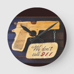 Horloge Ronde Arme à feu
