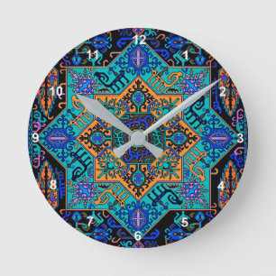 Horloge Ronde Armenian Artwork Acrylique Wall Clock
