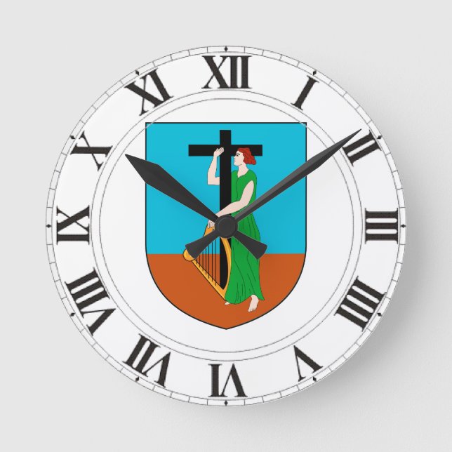 Horloge Ronde Armoiries de Montserrat (Recto)