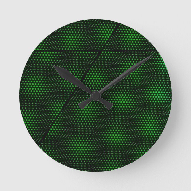 Horloge Ronde Arrière - plan vert Abstrait (Recto)