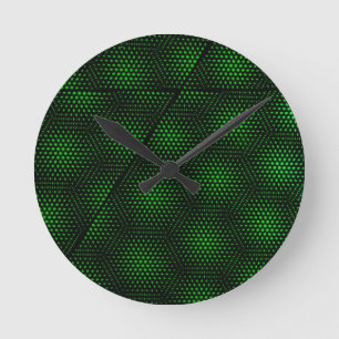Horloge Ronde Arrière - plan vert Abstrait
