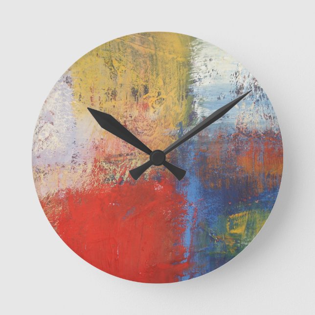 Horloge Ronde Art Abstrait moderne (Recto)