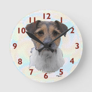 Horloge Ronde Art de Jack Russell Terrier