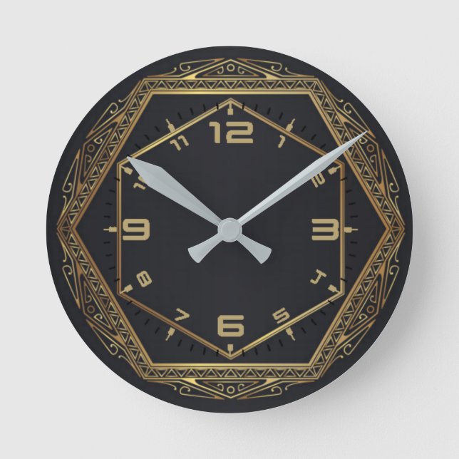 Horloge Ronde Art déco (Recto)