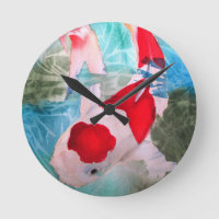 Art japonais de poissons d'aquarelle de Kohaku Koi