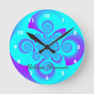 Horloge Ronde Art psychédélique