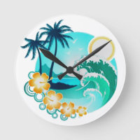 ART TROPICAL HAWAÏEN DE SURF