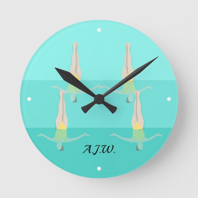 Horloge Ronde Artistic Swimming (Recto)